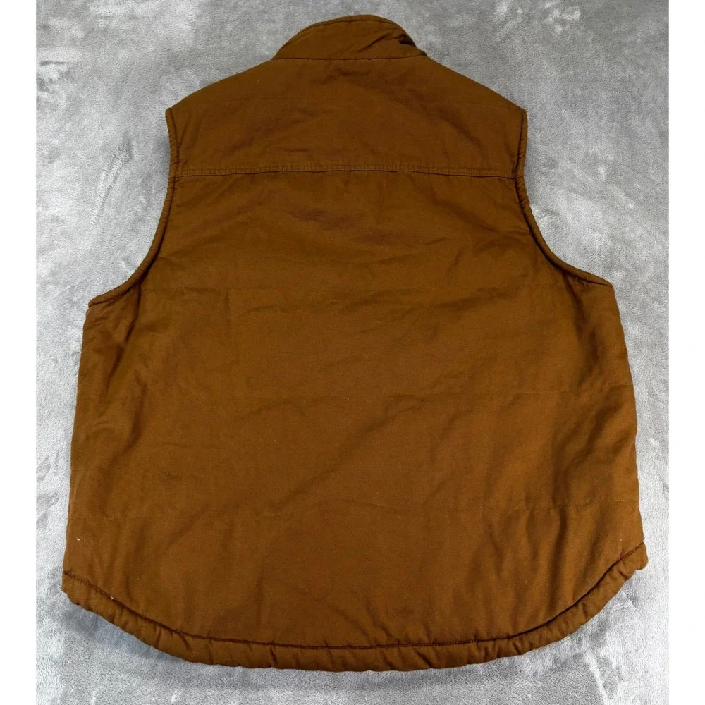 Lee Summit Vest Mens XL Tobacco Brown NWT Sherpa Lined Canvas Workwear LM30VT618